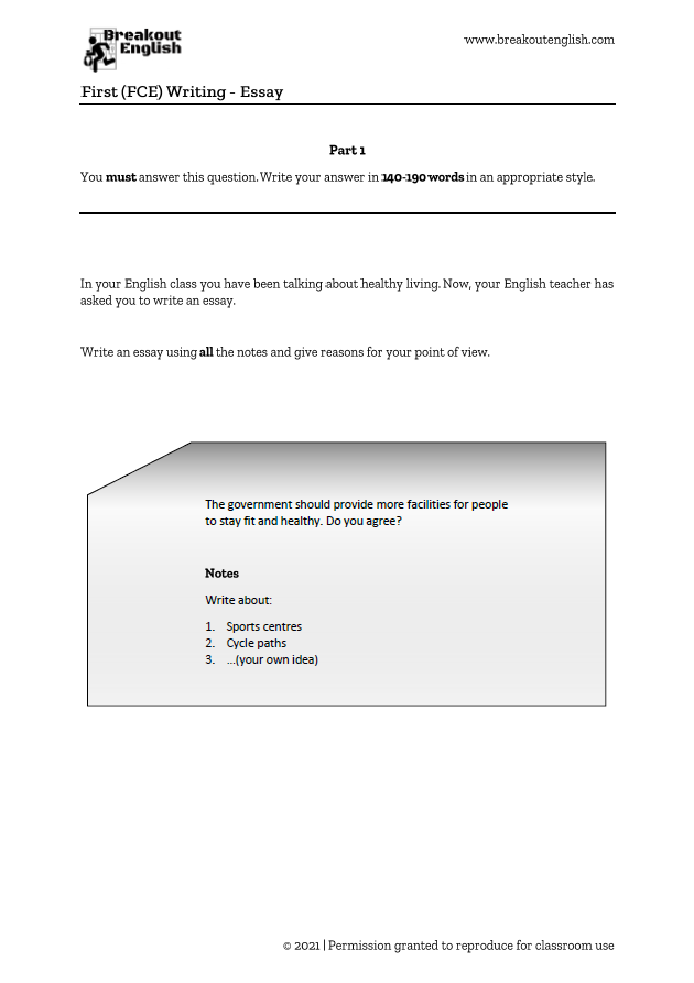 essay examples fce pdf