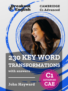 230 Key Word Transformations book cover, C1