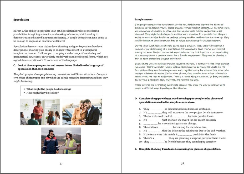 Advanced Speaking Plus Sample Page 3