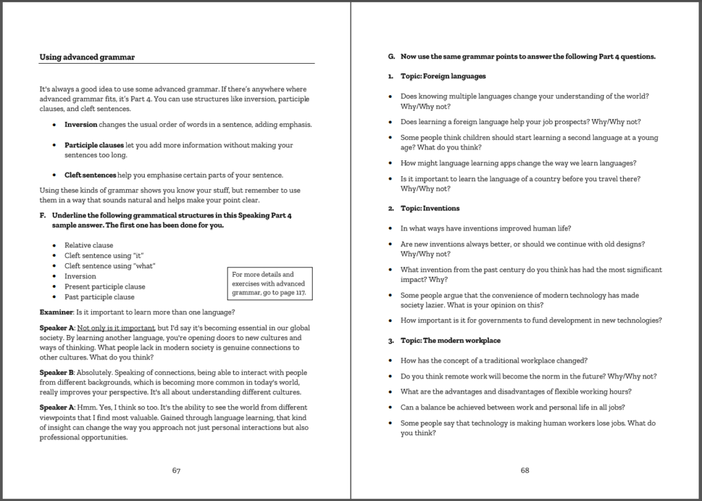 Advanced Speaking Plus Sample Page 5