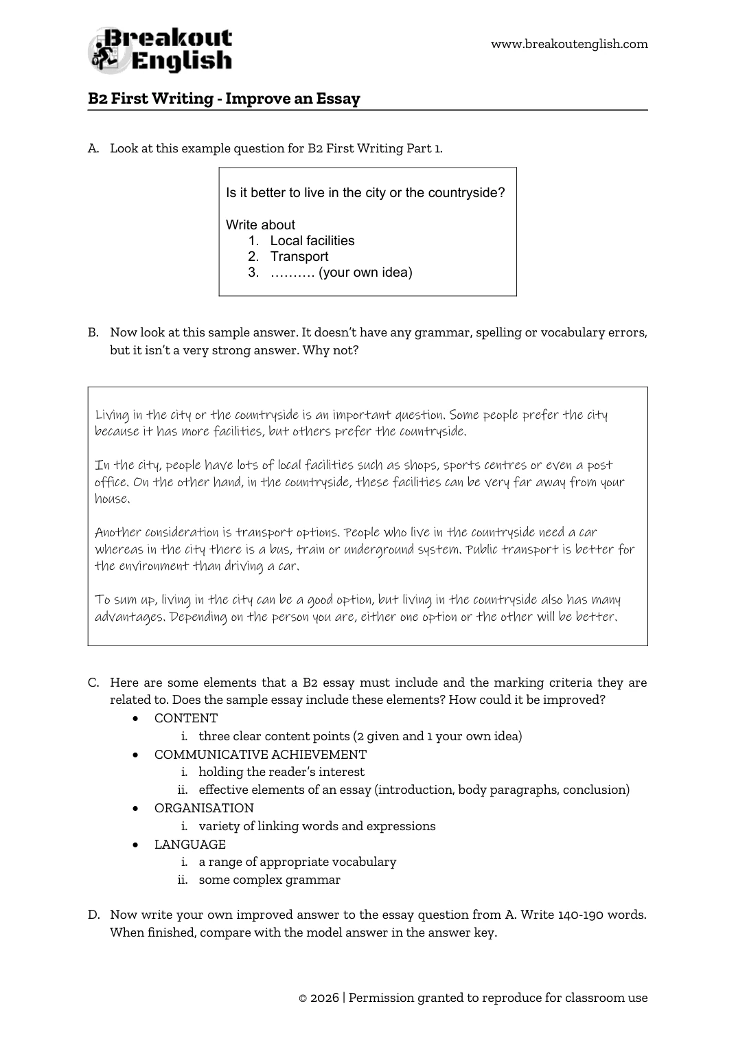 B2 First Improve an Essay preview 01
