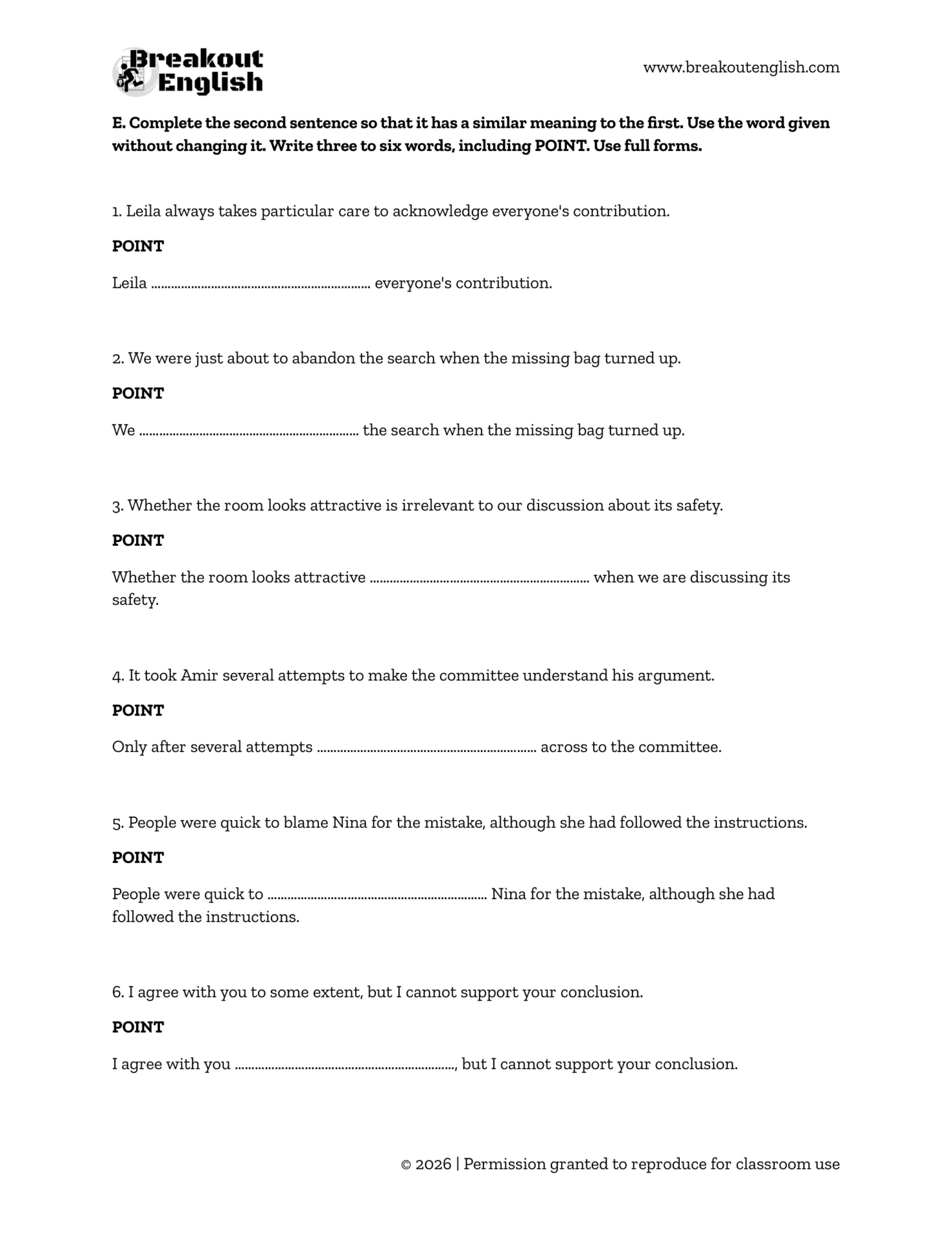 C1 Wordspot POINT - student page 2