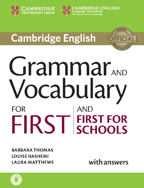 Grammar and Vocabulary for First and First for Schools book cover