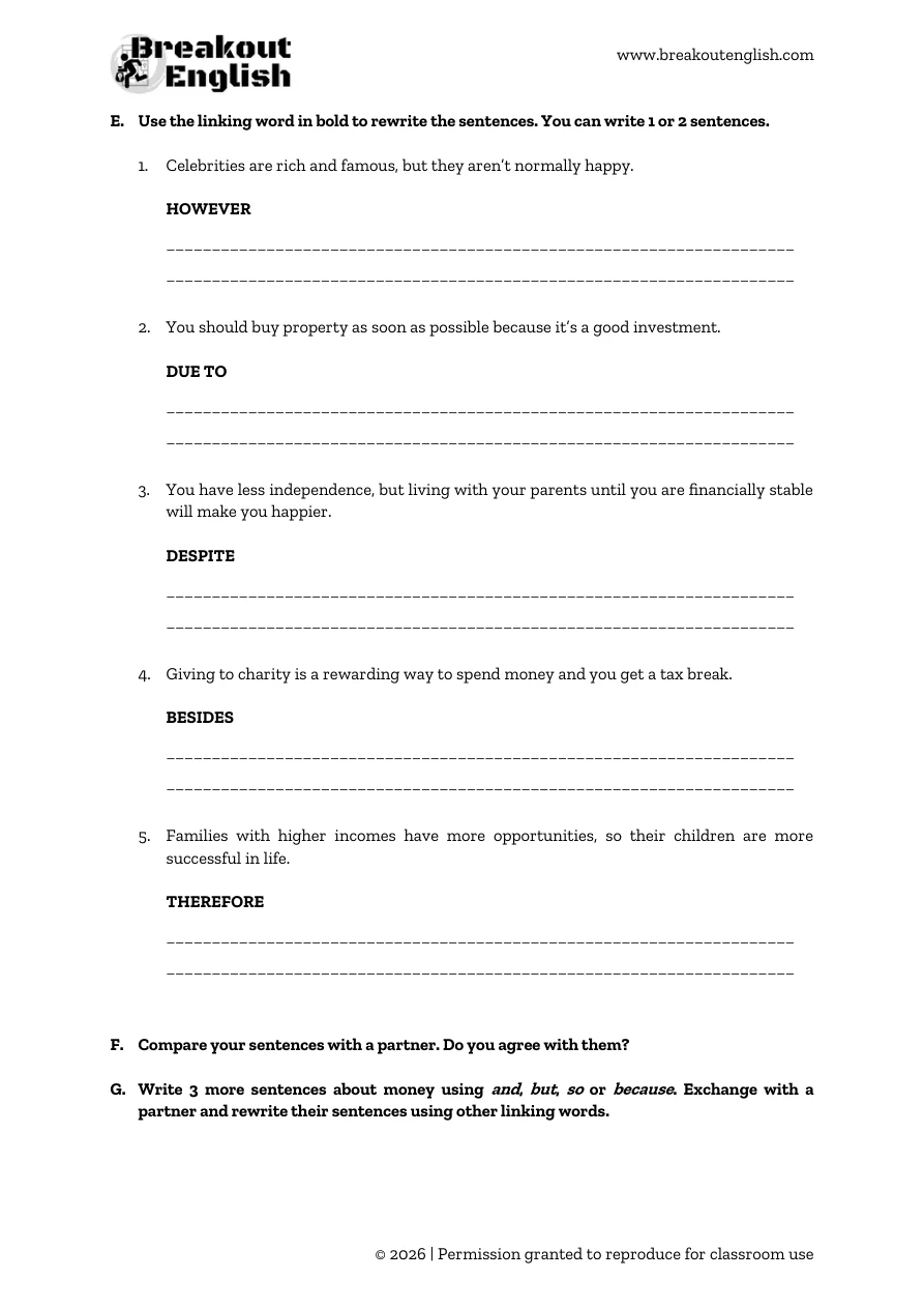 Linking Words page 2