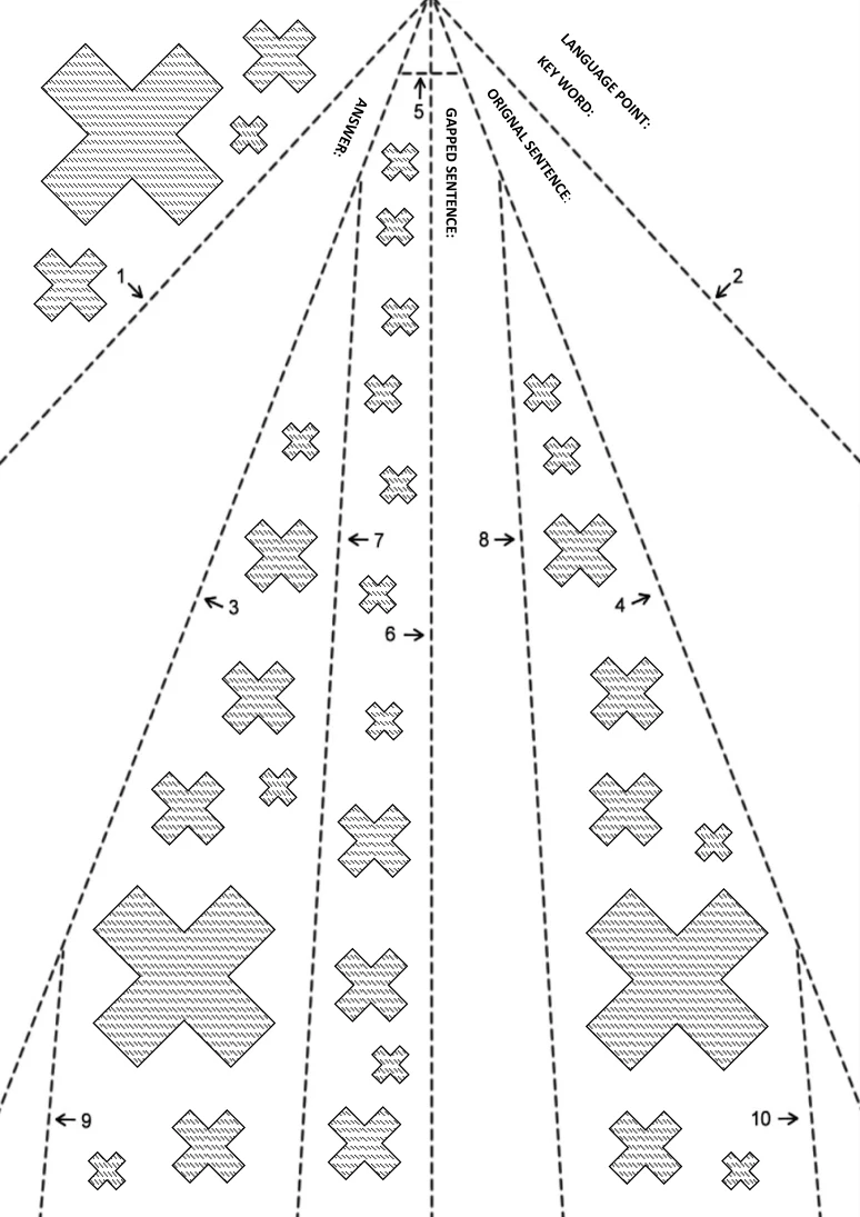 Paper-plane transformation fold-and-write template