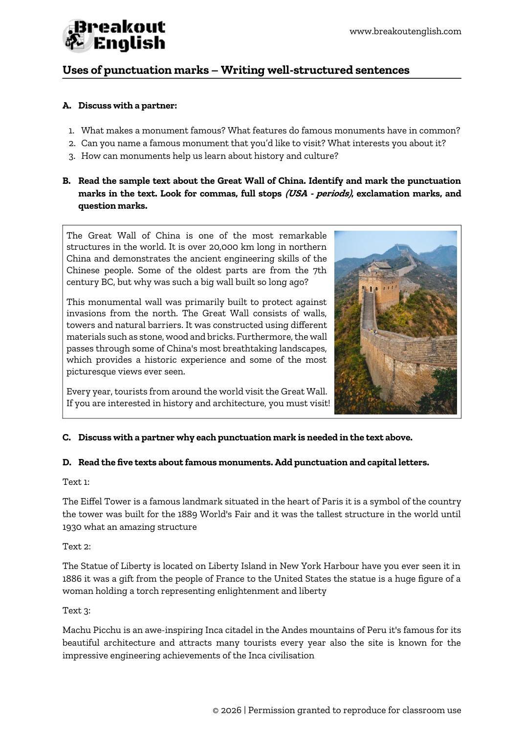 Uses of punctuation marks preview 01