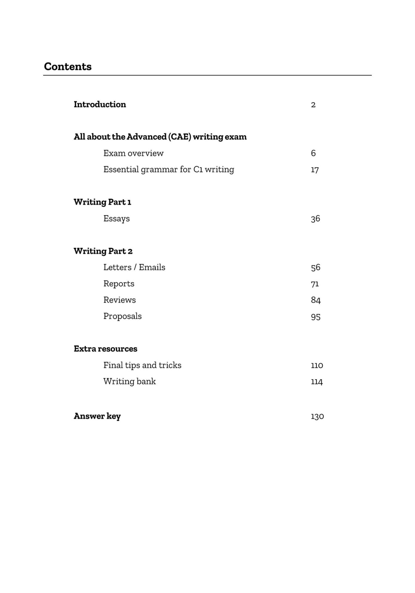 Advanced Writing Plus, sample page 1